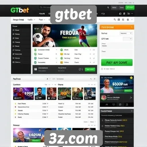 Avaliação da interface de usuário do site gtbet